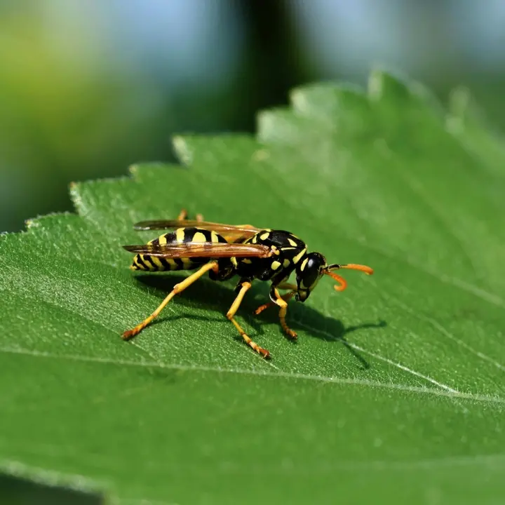 wasp on a leaf