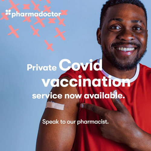 Man getting a Covid vaccine